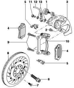 Тормоз задних колес RS4 (ТИП 8EC) / C43