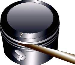 Использование щупа для измерения зазора между поршневым кольцом и стенкой канавки поршня
