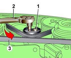 Натяжение поликлинового ремня компрессора кондиционера