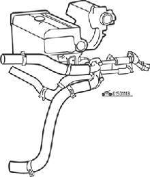 Шланги и трубопроводы системы охлаждения двигателей рабочим объемом1,5 и 1,6 л