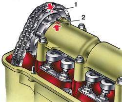 Установка поршня 4-го цилиндра двигателя в ВМТ в конце такта сжатия