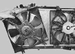 Снятие и установка электровентиляторов радиатора