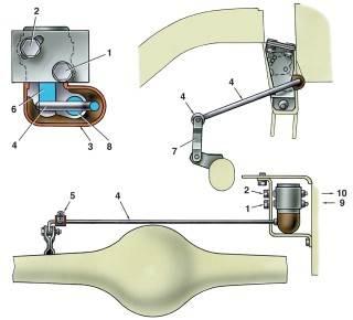 —4. Схема установки регулятора давления задних тормозов и его регулировки