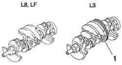Коленвалы двигателей моделей L8, LF и L3
