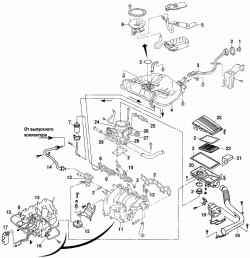 Детали системы питания двигателей GA14DE и GA16DE