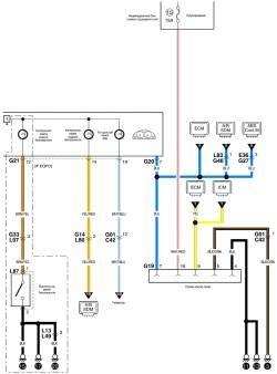 Схема комбинации приборов (контрольные лампы (хетчбек)) (часть 6)