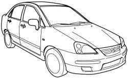 Внешний вид автомобиля Suzuki Liana «седан»