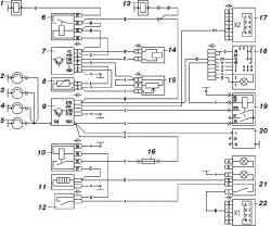 Электрическая схема систем управления двигателем VM 425 LTRU