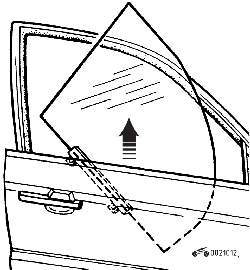 Извлечение опускного стекла из передней двери