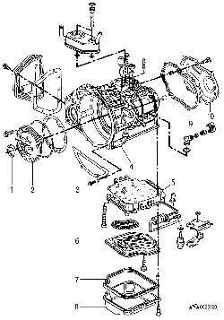 Составные части автоматической коробки передач типа AG4