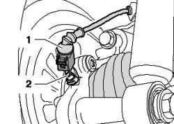 Штекерное соединение кабеля датчика частоты вращения и датчика частоты вращения