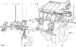 Насос системы охлаждения двигателя DOHC
