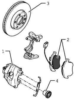 Тормоз заднего колеса (дисковый тормоз 16’’)