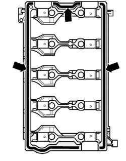 Схема укладки герметика на посадочную поверхность модуля опор
