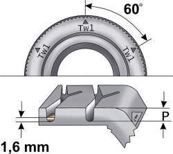 Расположение маркеров на боковине шины (например, буквы TWI или пиктограмма в виде треугольника)