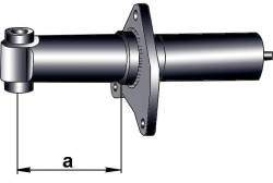 Измерение длины подвижной части амортизатора удара