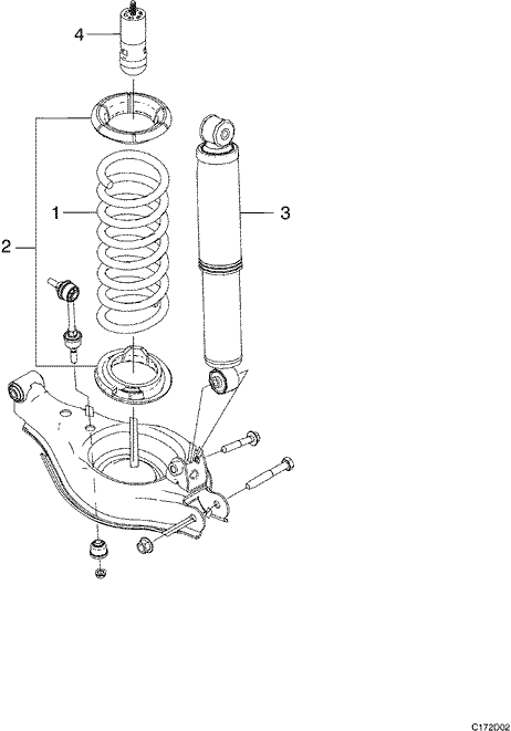 Задняя подвеска шевроле каптива с100 схема с номерами