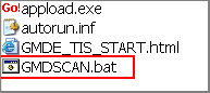 Where to find GMDSCAN.bat