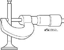 Измерение диаметра стержня клапана