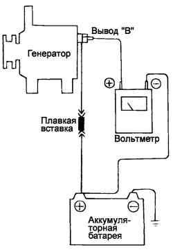 Схема проверки проводки генератора