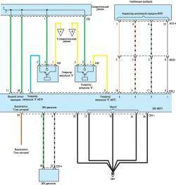 Схема системы управления АКПП (2,7л) (часть 2)