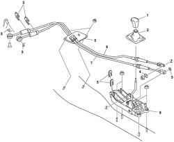 Механизм переключения передач автомобиля Mazda 3