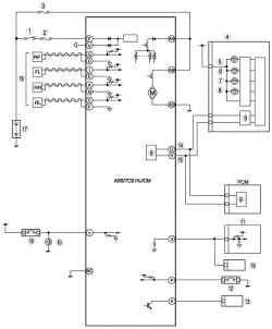 Схема системы ABS / TCS тормозного контура автомобиля Мazda 6