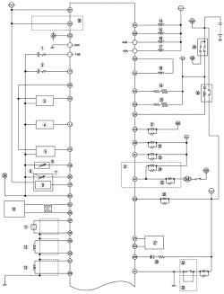 а. Монтажная схема системы управления топливной системой автомобиля Mazda 6 с иммобилайзером (часть 1)