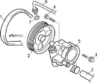 Насос гидравлического усилителя рулевого управления автомобилей с 2001 года выпуска с дизельными двигателями