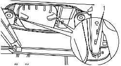Расположение болтов (1) для крепления тягово-сцепного устройства