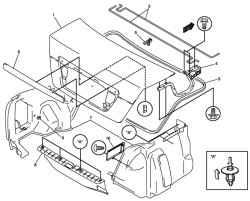 Элементы крышки багажника (для моделей с кузовом седан)