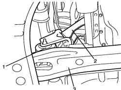 Задняя опора двигателя с кронштейном и поперечиной