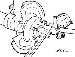 Измерение биения ступицы колеса