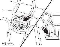 Установочные метки на маховике / планшайбе двигателей AEK и ABF
