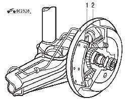 Детали системы ABS при барабанных тормозных механизмах задних колес