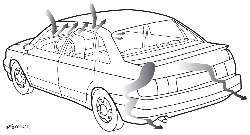 Схема вентиляции салона автомобиля Passat