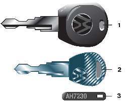 Ключи, прилагаемые к автомобилю