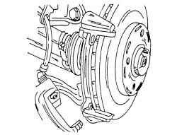Установка внутренних и наружных пружин тормозных колодок тормоза типа VW MK.II